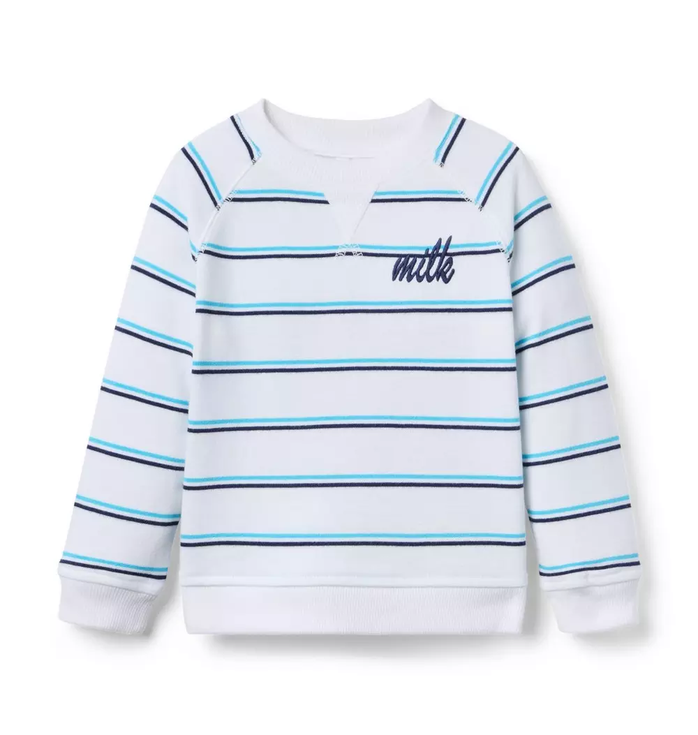 Milk Bar x Janie and Jack Striped Sweatshirt
