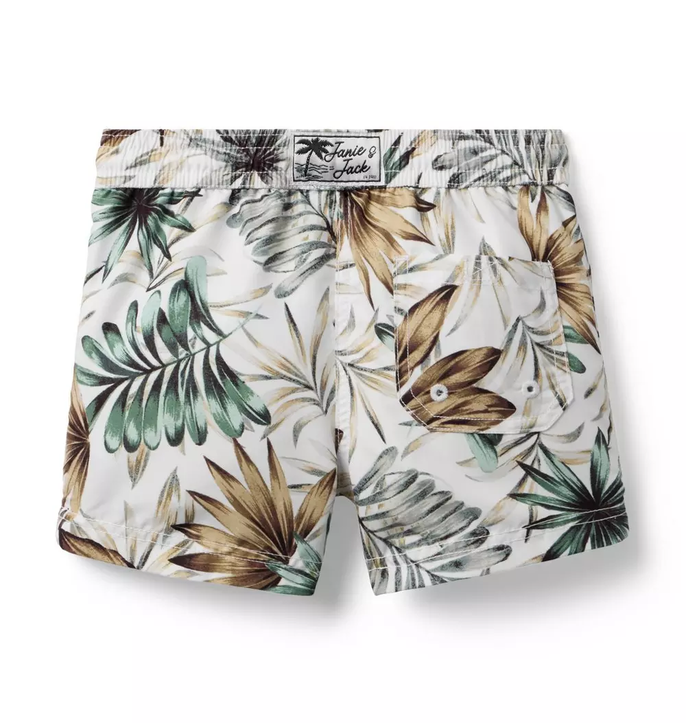 Recycled Leaf Swim Trunk