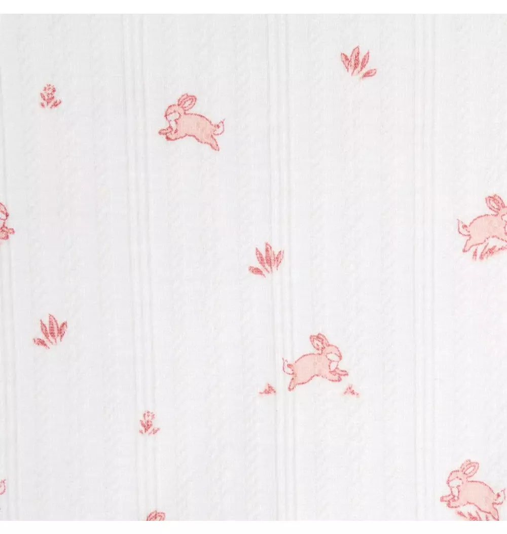 Baby Bunny Pointelle Wrap Matching Set