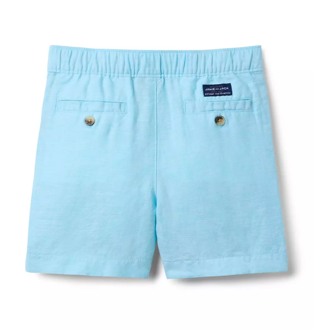 Linen-Cotton Pull-On Short