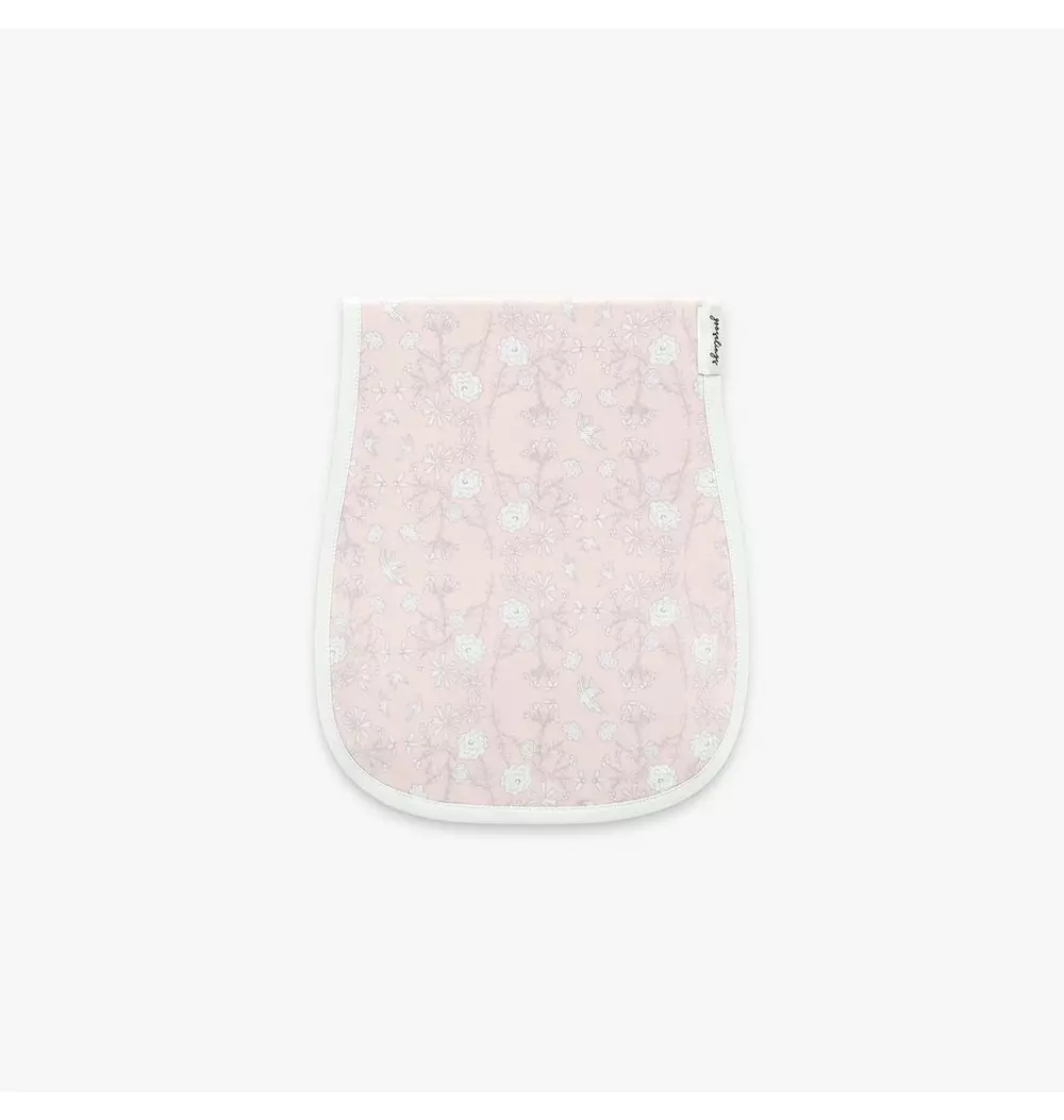 Bird's Song Burp Cloth - Pink