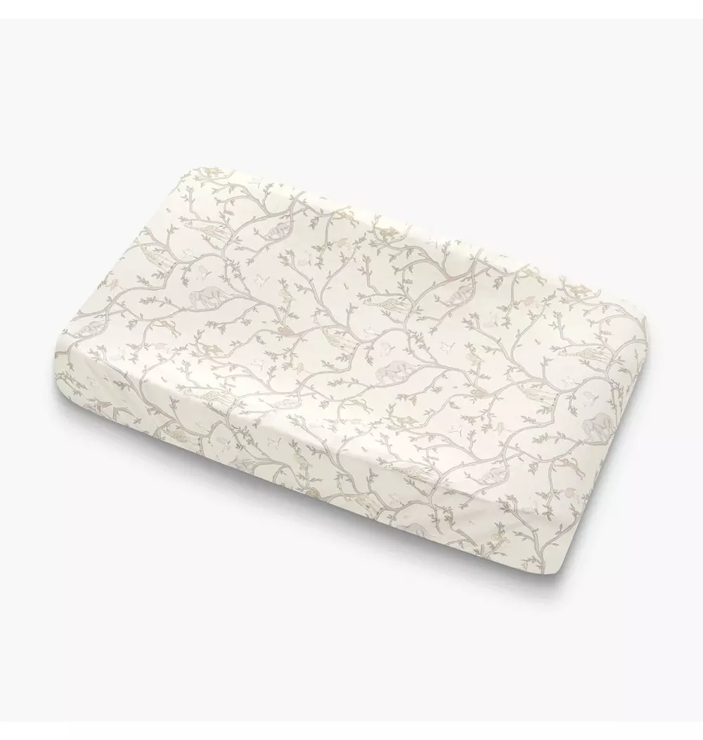Animal Parade Changing Pad Cover - Ivory