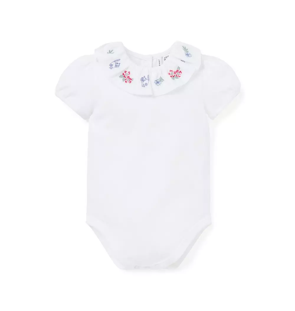 Baby Kitten Ruffle Collar Bodysuit