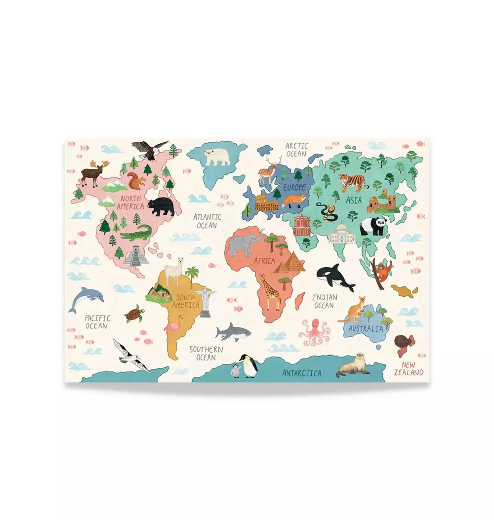 World Map Print