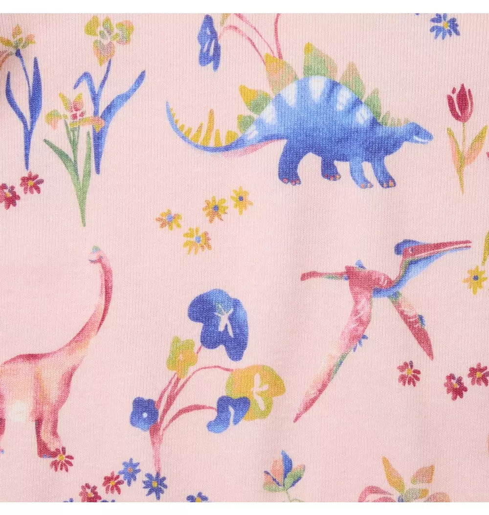 Good Night Pajama In Dinosaur Floral