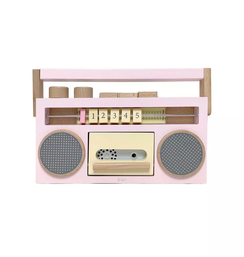 Retro Tape Recorder Boombox - Pink