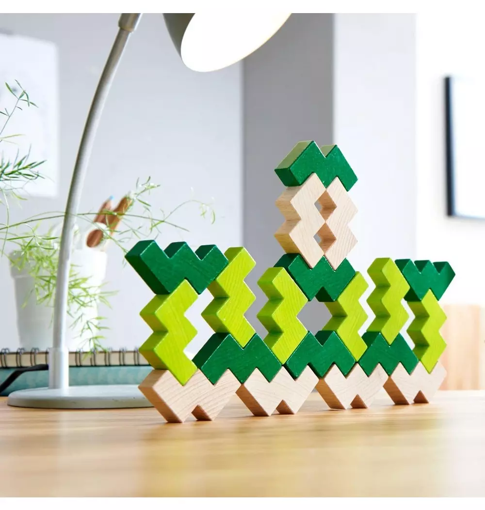 3D Viridis Wooden Stacking Game