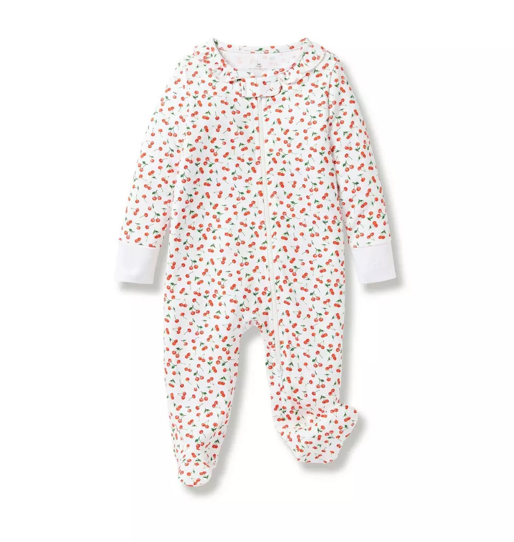 Baby Pima Romper in Cherry Orchard