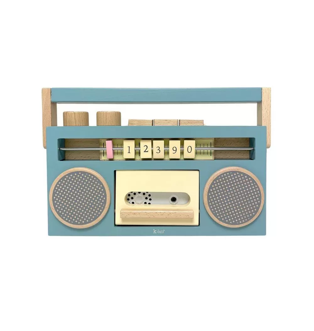 Retro Tape Recorder Boombox - Blue