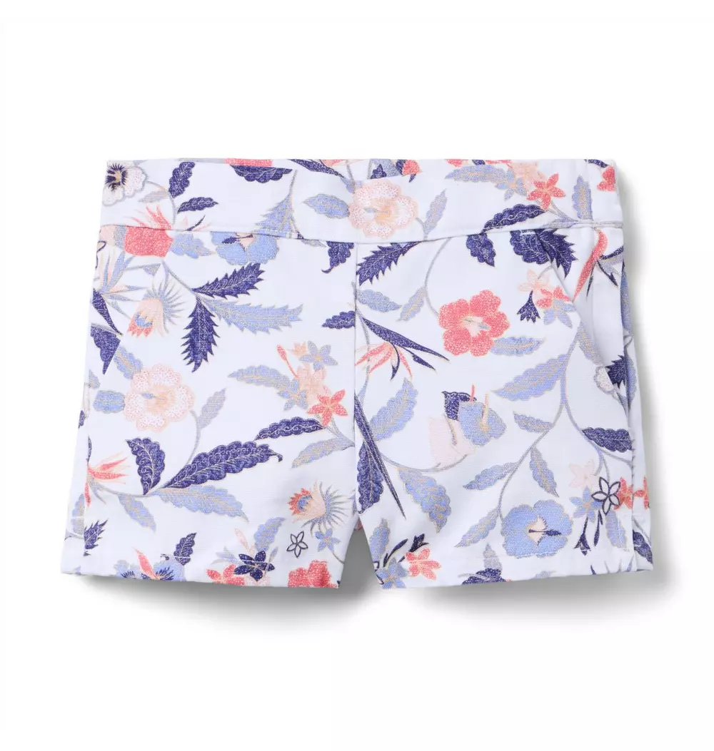 Floral Canvas Short