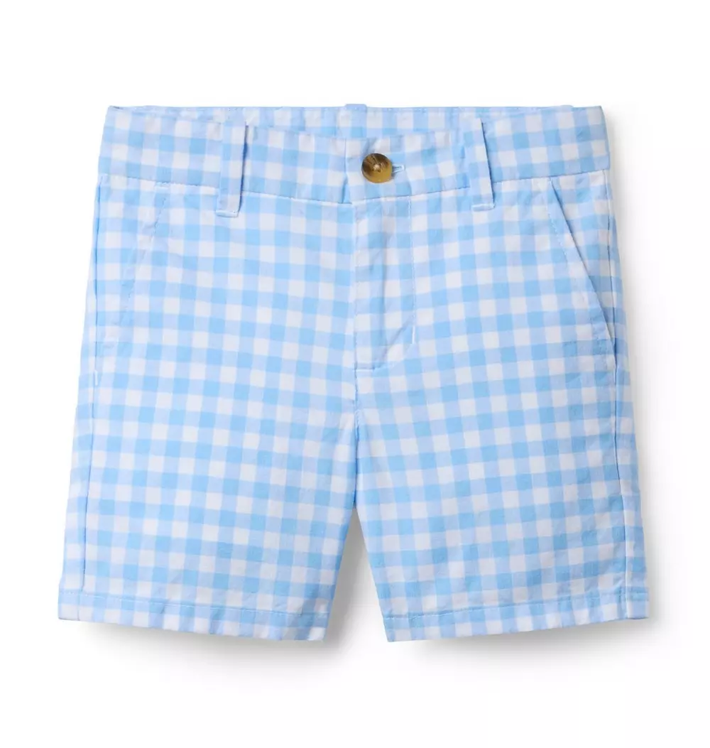 Gingham Poplin Short