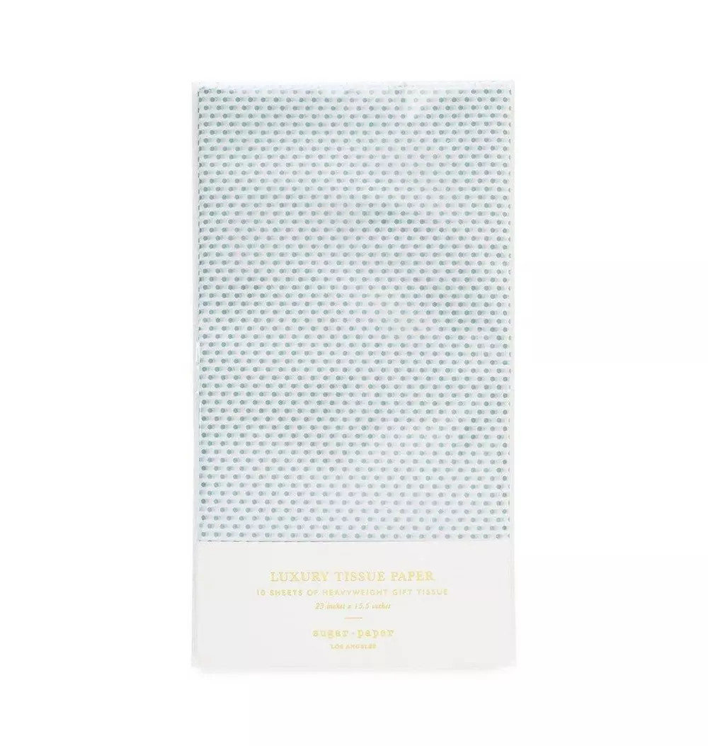 Blue Dot Tissue Paper