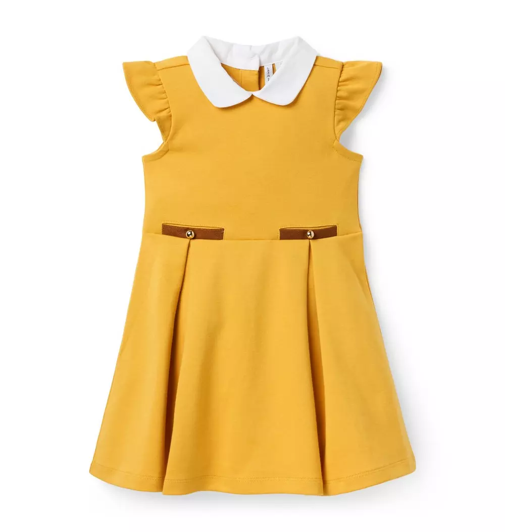 Flutter Sleeve Ponte Dress