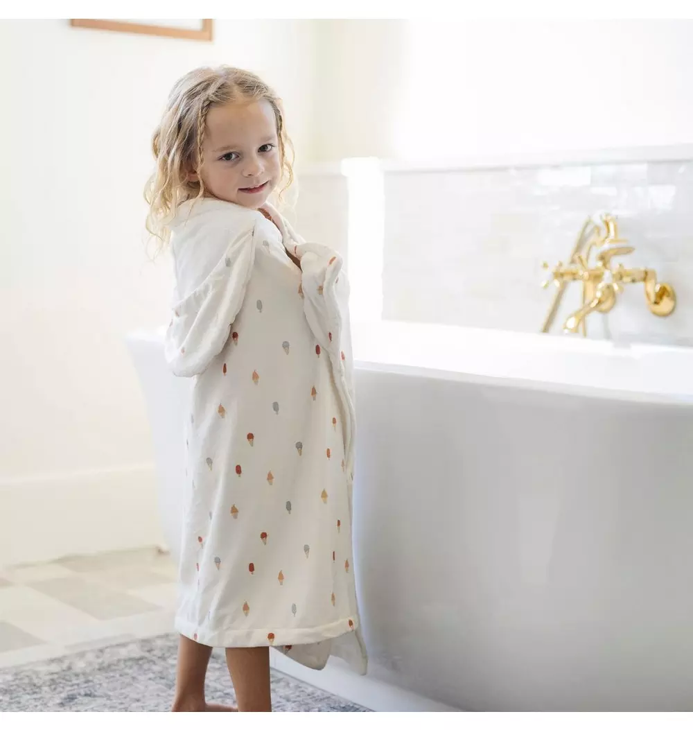 Hooded Towel in Ice Cream
