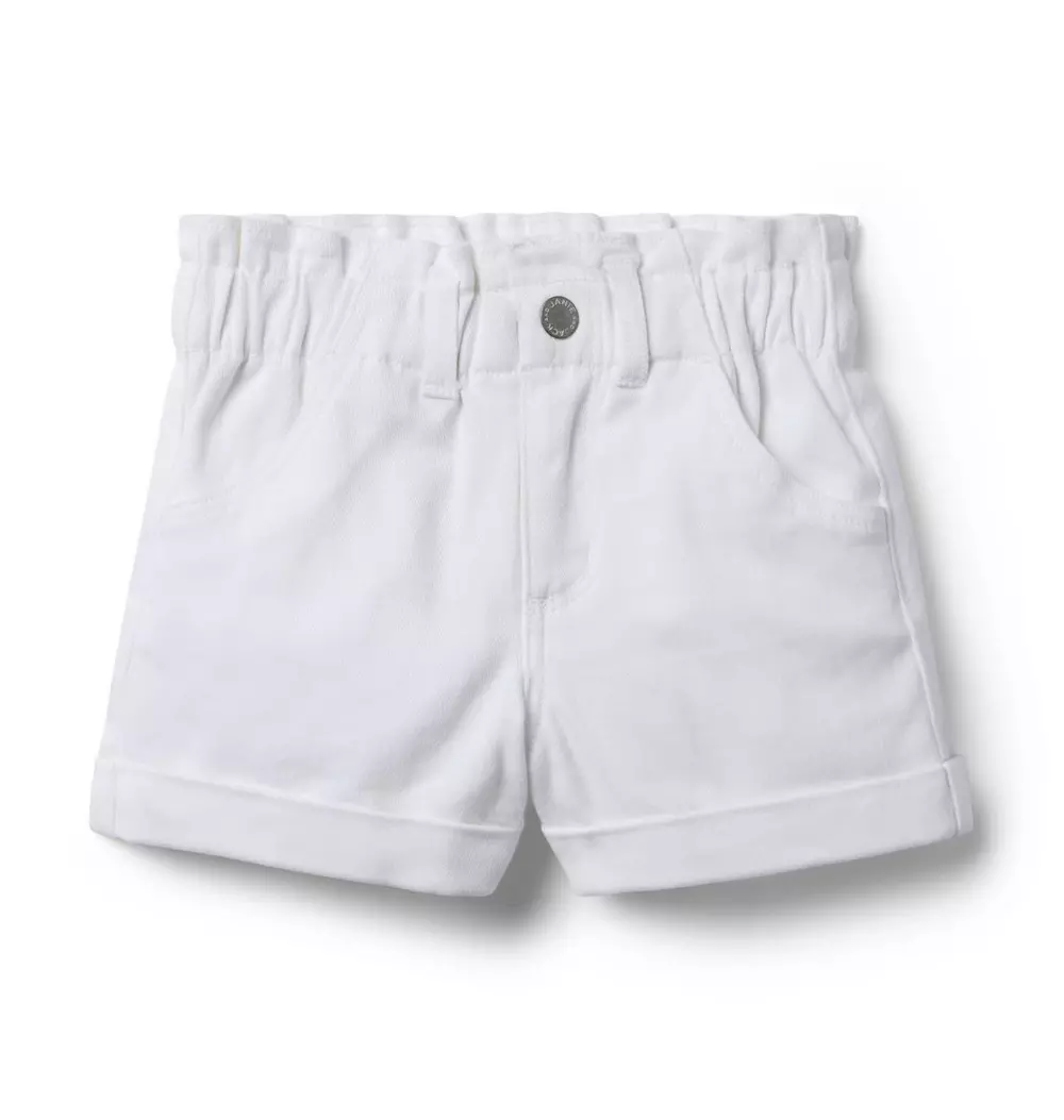 Denim Paperbag Waist Short