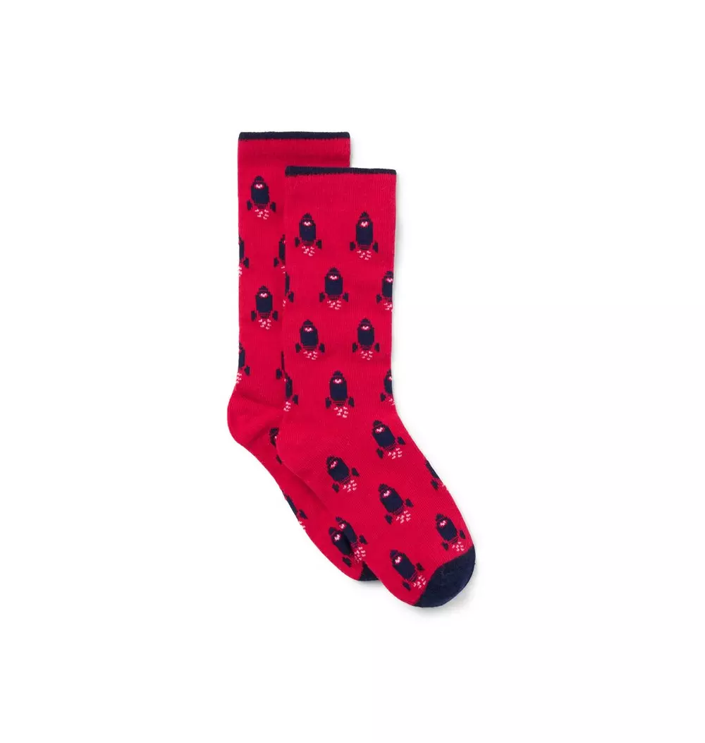 Rocket Heart Sock