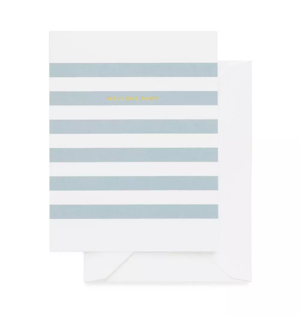 Blue Stripe Card