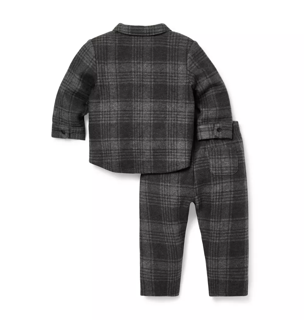 Baby Plaid Matching Set