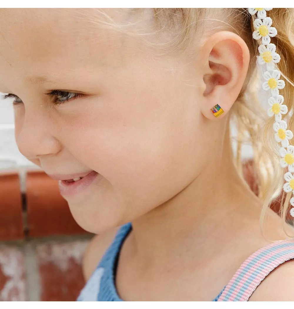 Crayon Stud Earrings
