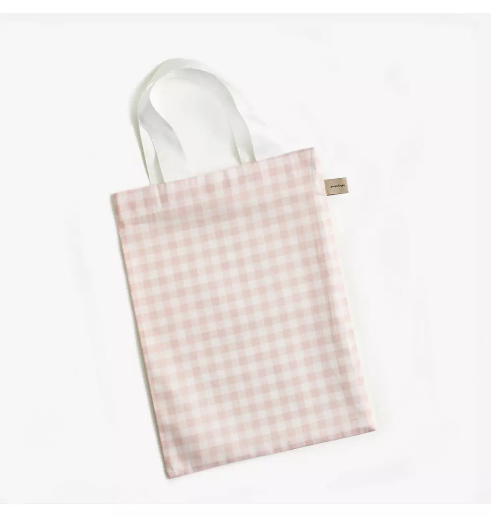 Picnic Gingham Crib Sheet - Pink
