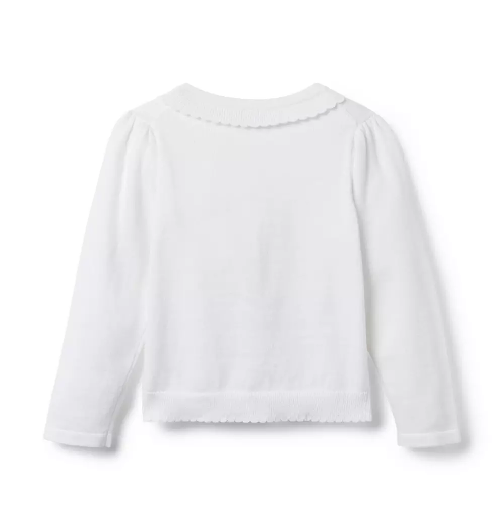The Scallop Trim Cardigan