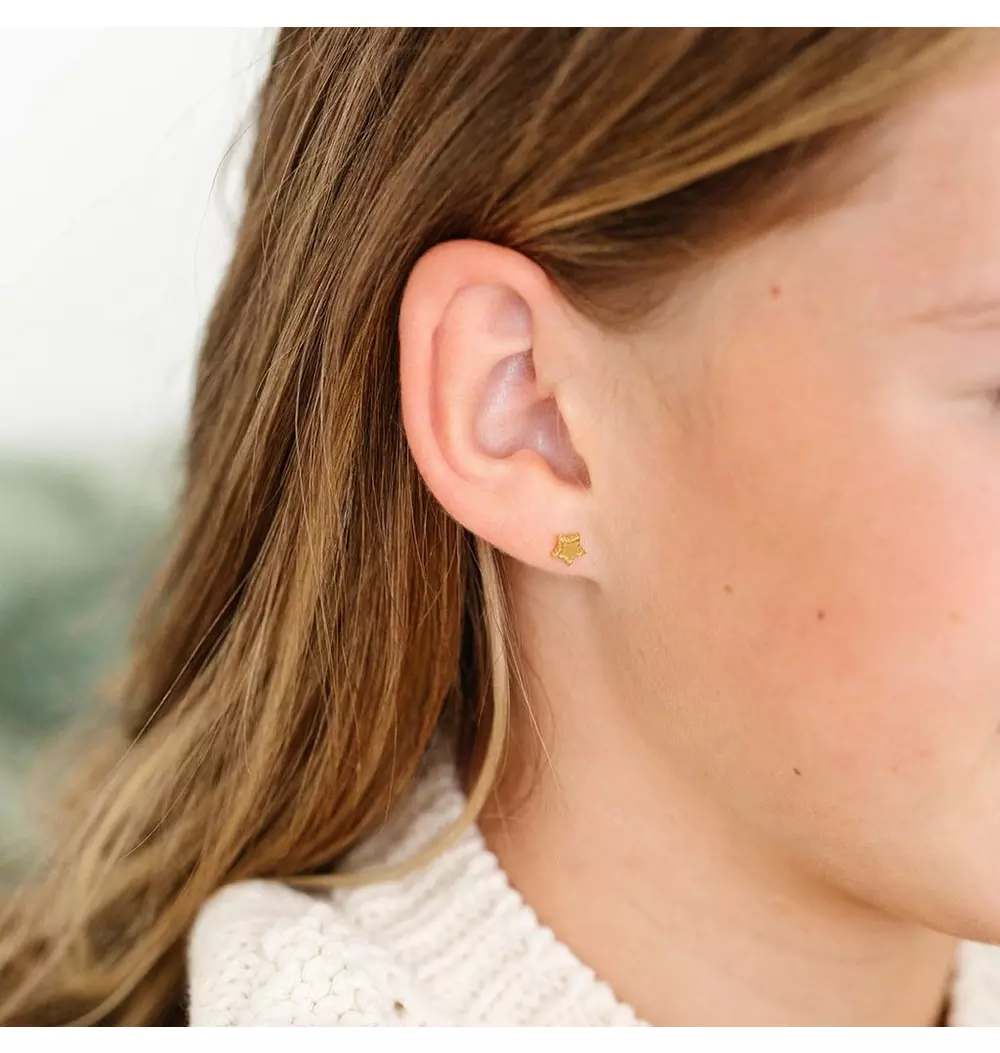 Beaded Star Earring