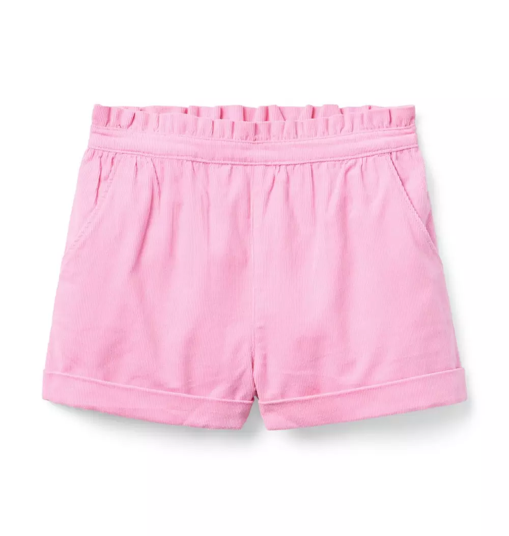 Corduroy Ruffle Short