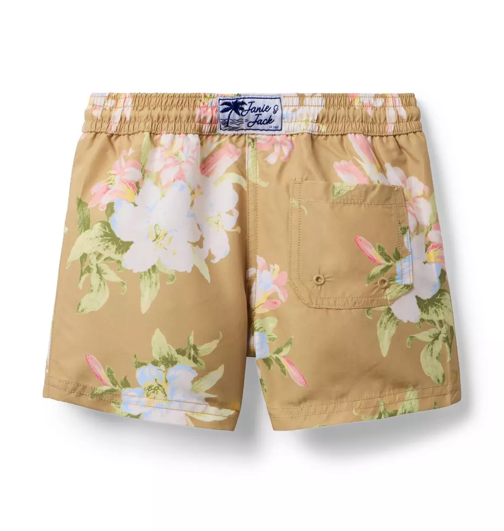 Recycled Floral Swim Trunk