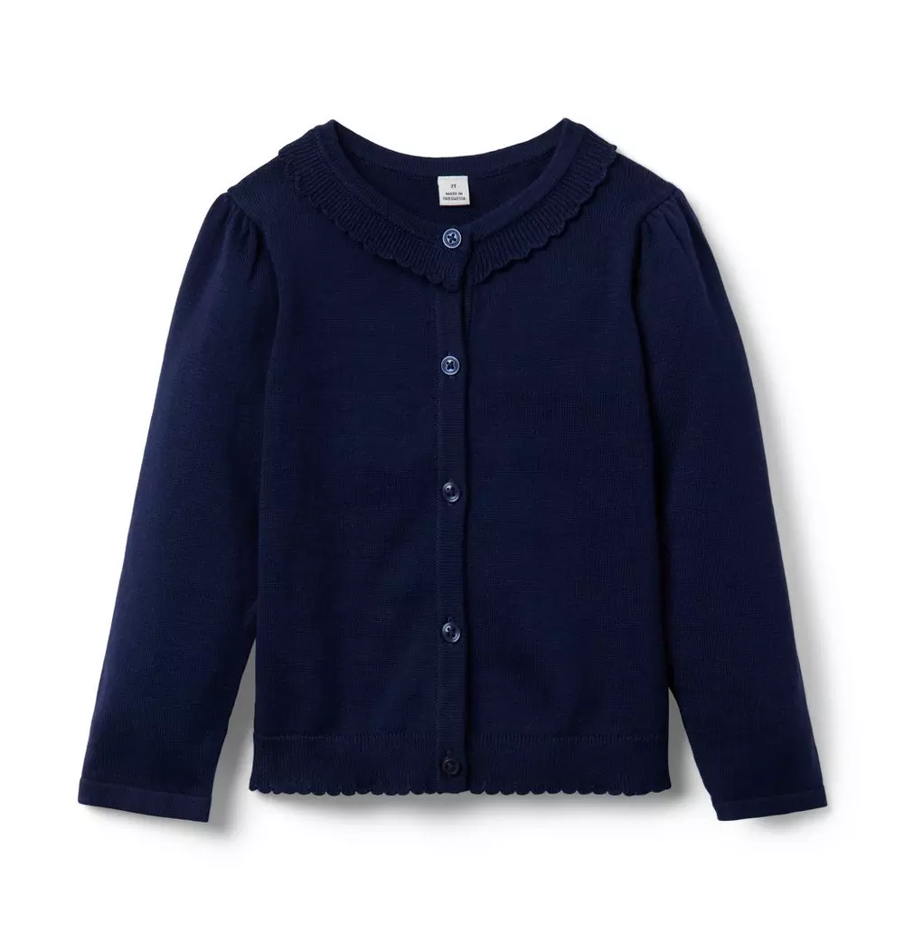 The Scallop Trim Cardigan