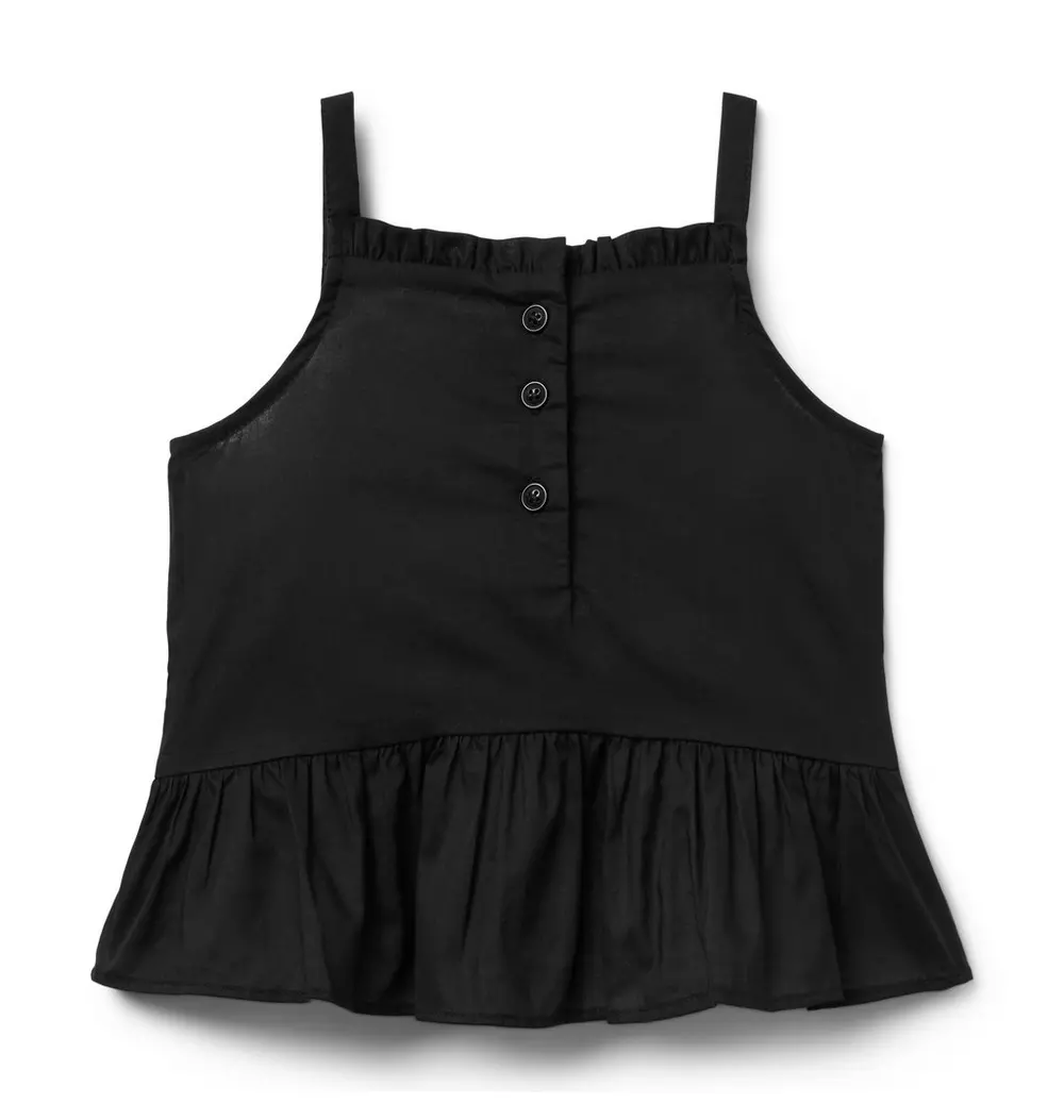 Smocked Ruffle Hem Top