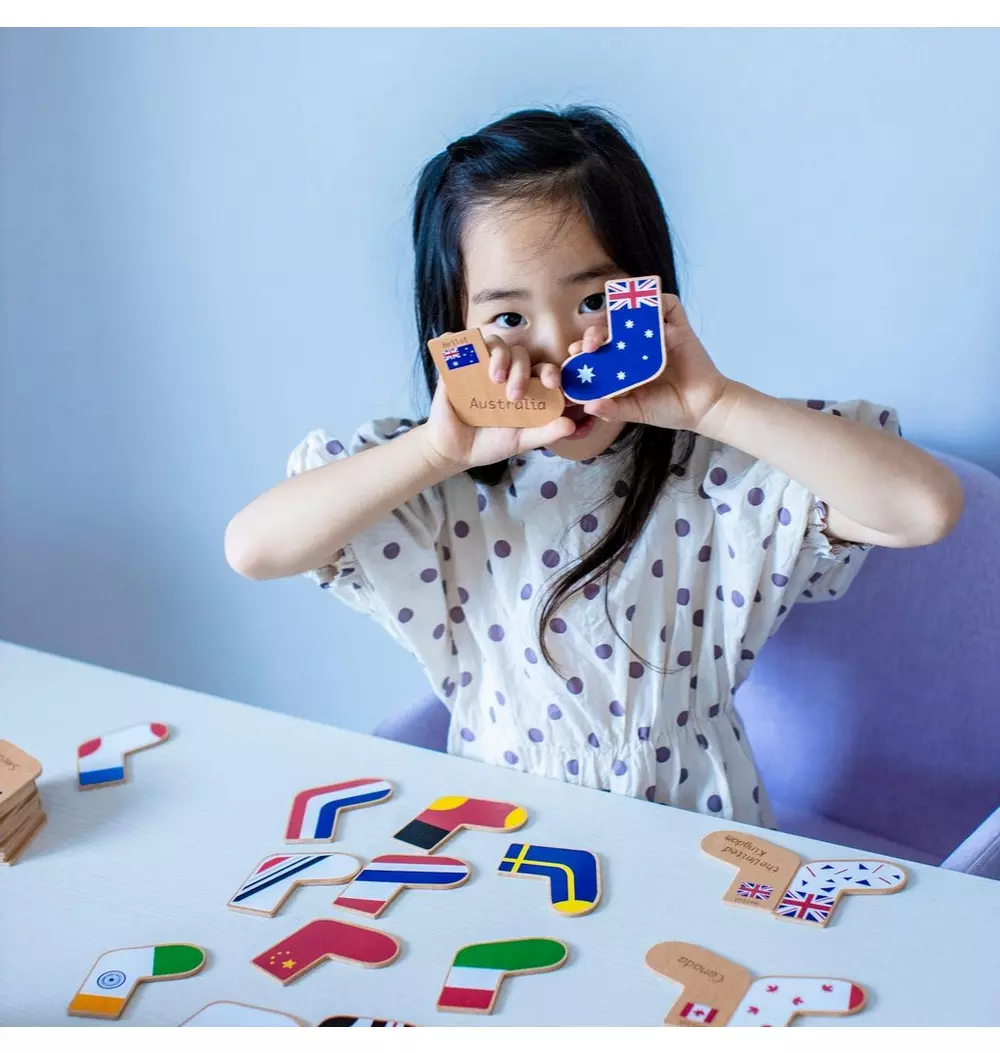 Step To The World - Hand Crafted Wooden Memory Game