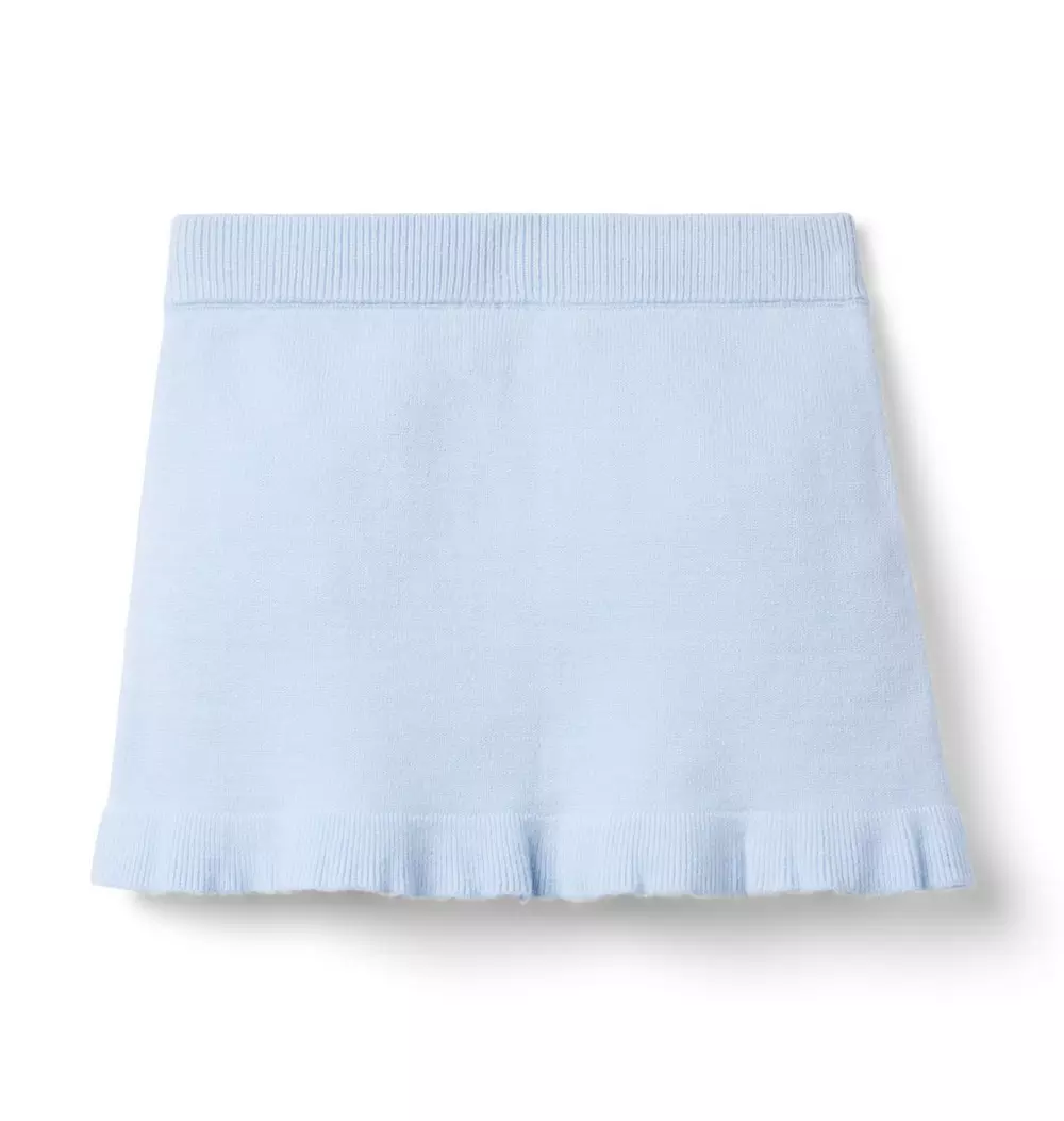 Ruffle Hem Sweater Skirt