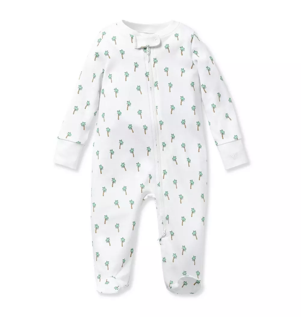 Baby's Pima Romper in Palmier