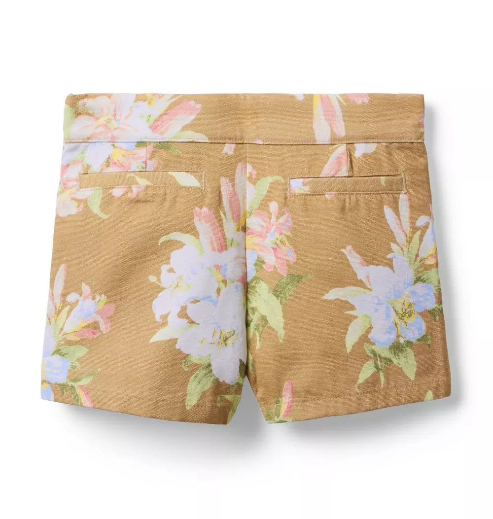 Floral Canvas Short