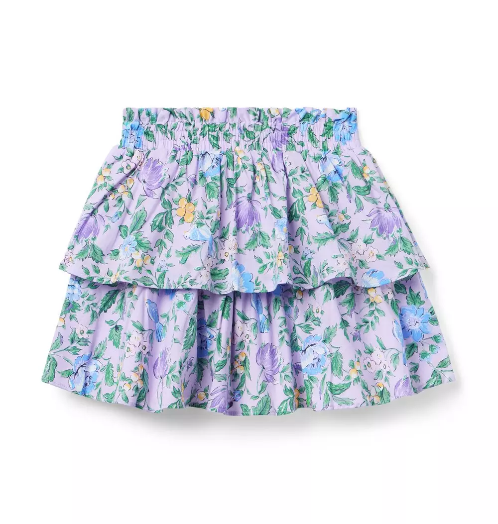 Floral Tiered Skirt