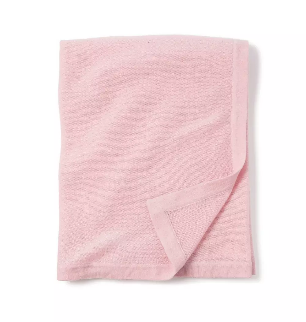 Cashmere Baby Blanket in Pink