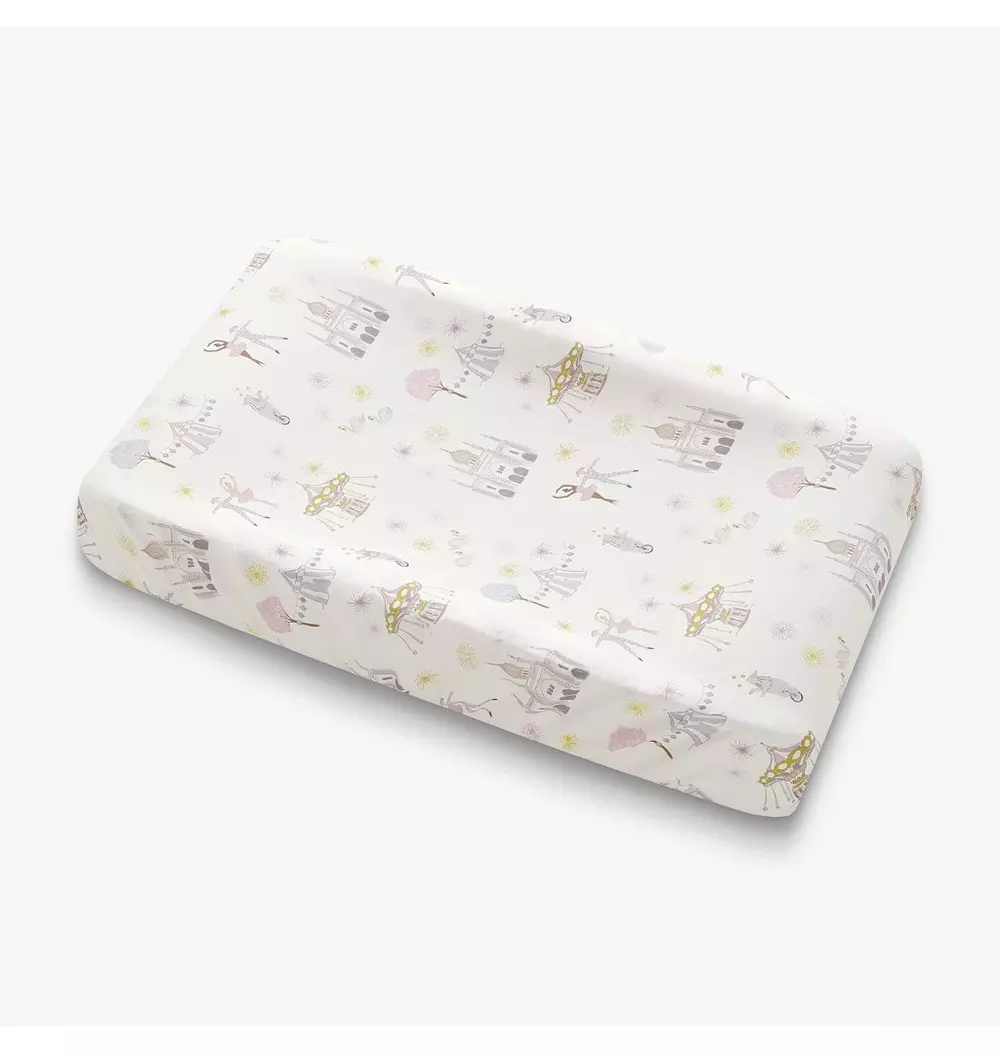 Adventures in Wonderland Changing Pad Cover - Rose