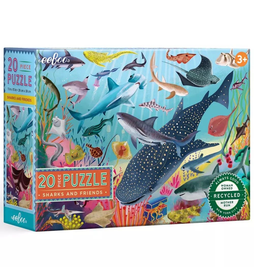 20 Piece Puzzle: Sharks & Friends