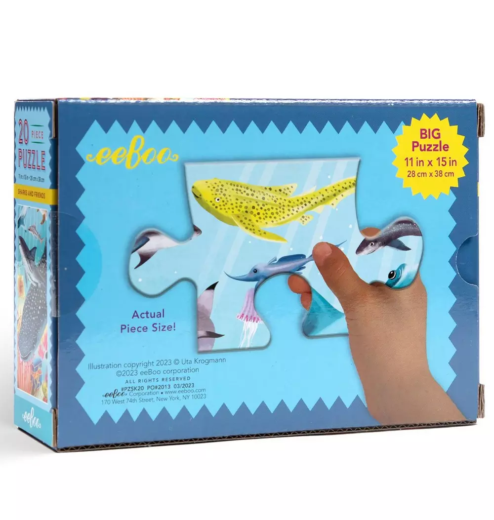 20 Piece Puzzle: Sharks & Friends