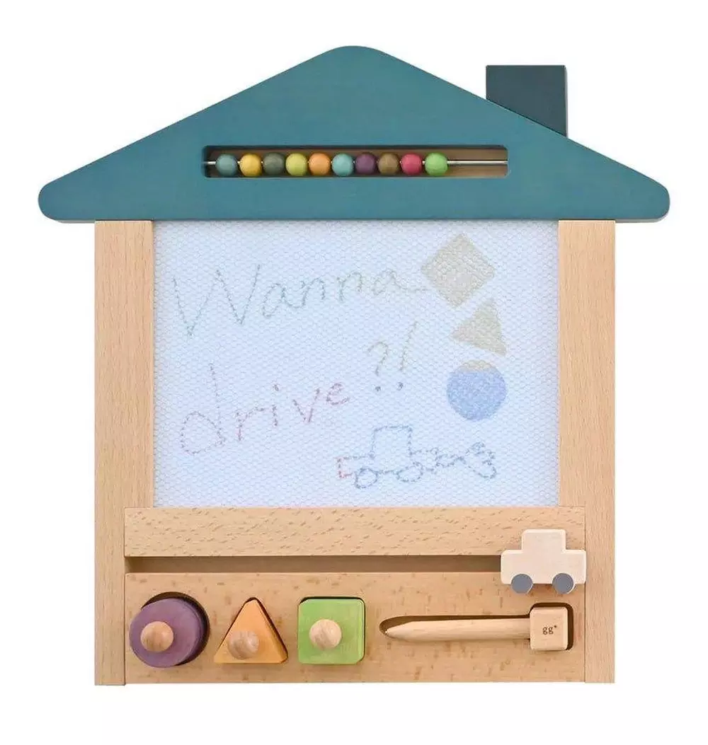 Reusable Wooden Drawing Board - Car