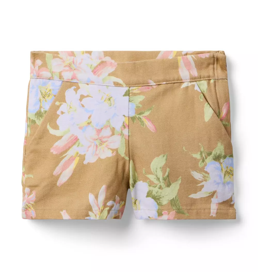 Floral Canvas Short