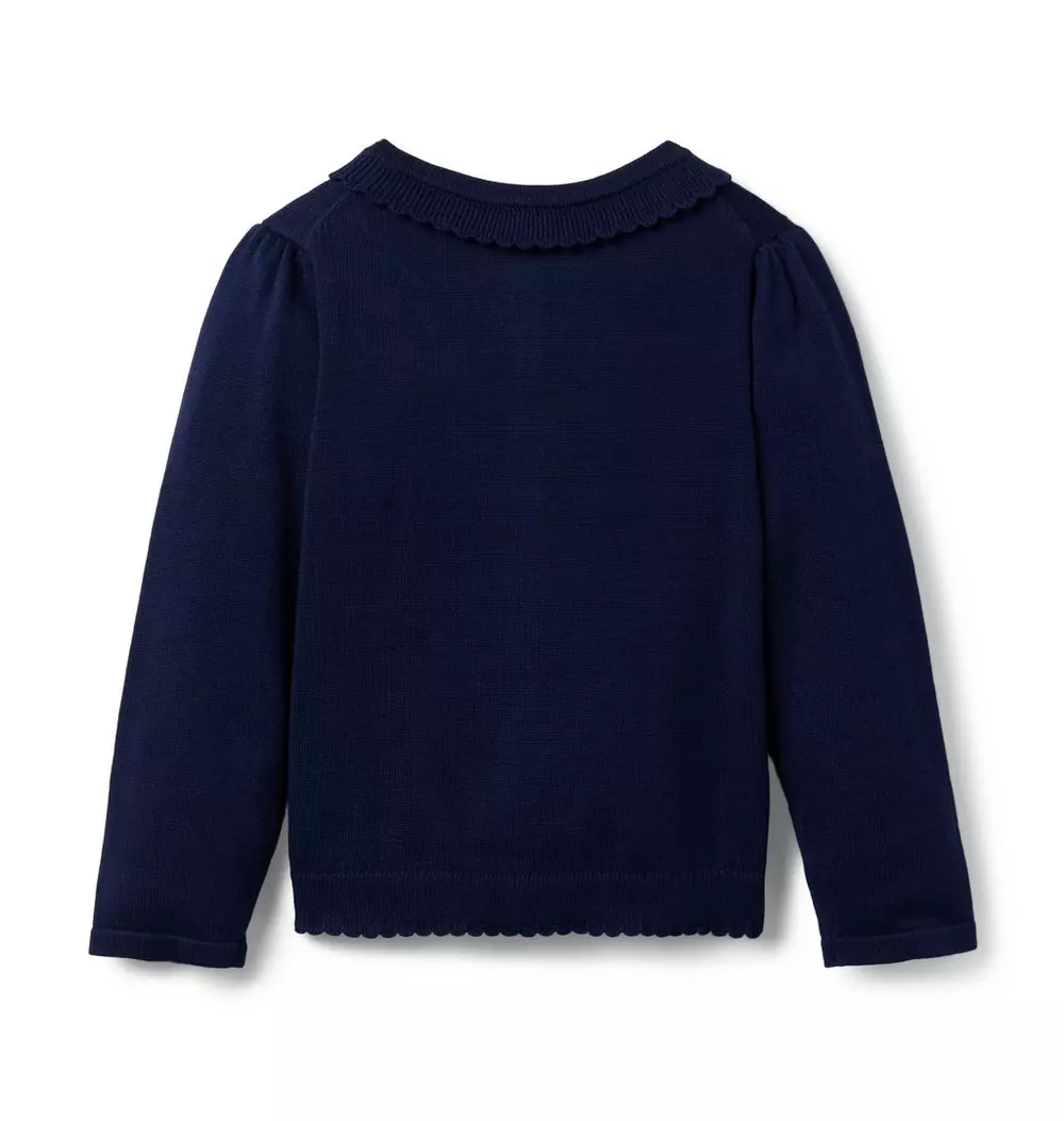 The Scallop Trim Cardigan