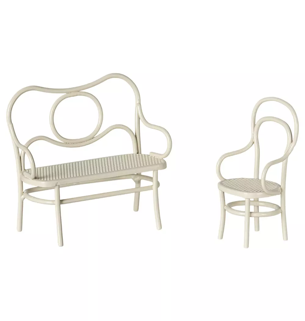 Café set, Mouse, Small - Off white