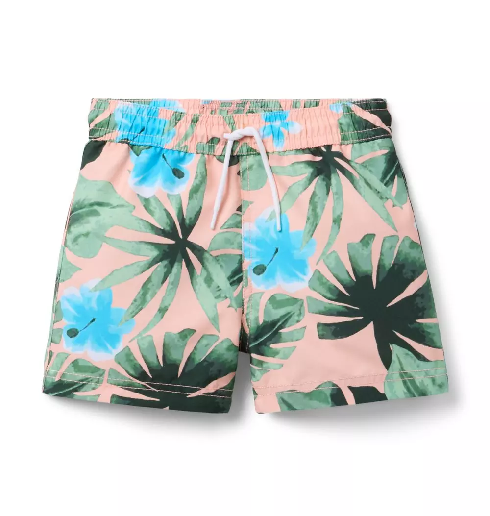 Recycled Palm Swim Trunk