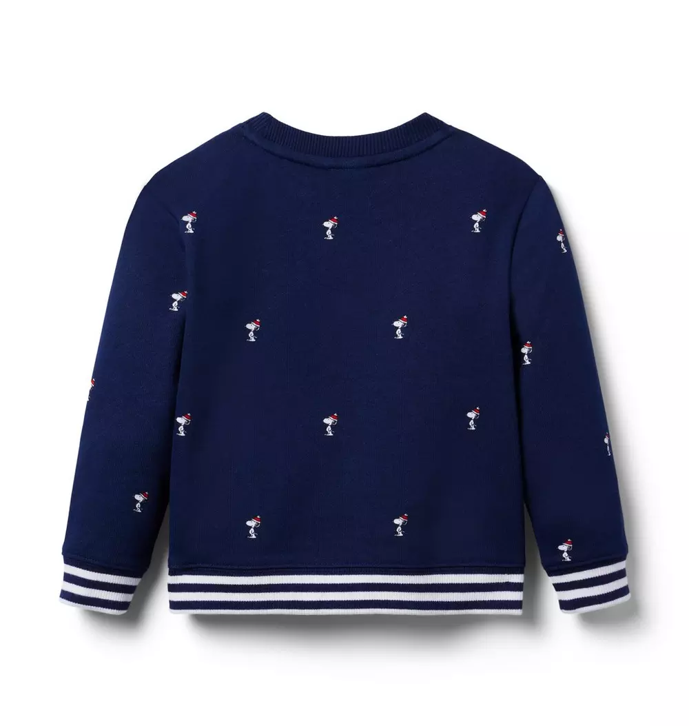 PEANUTS™ Snoopy Santa Striped Cuff Sweatshirt
