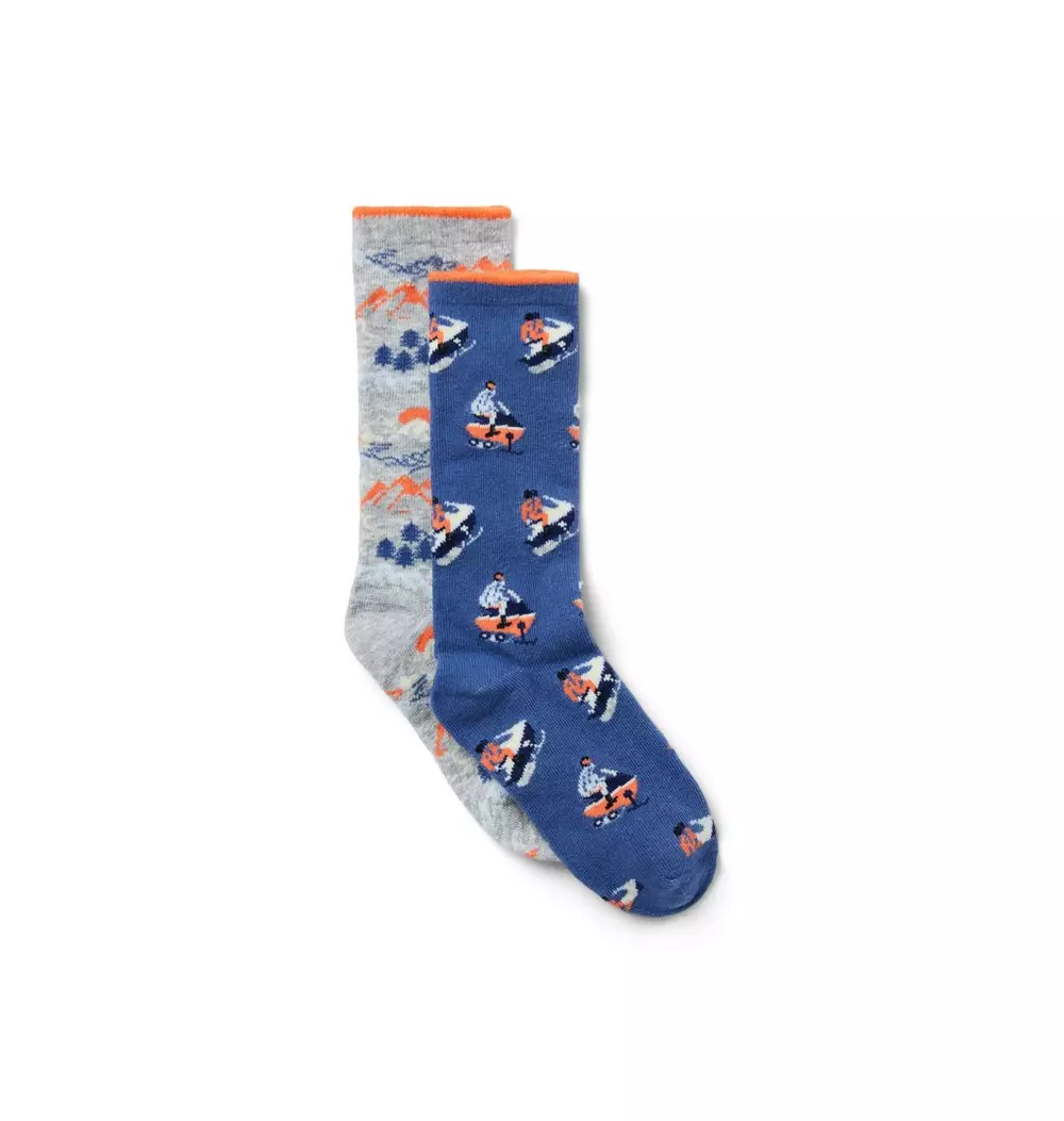 Snowmobile And Mountain Sock 2-Pack