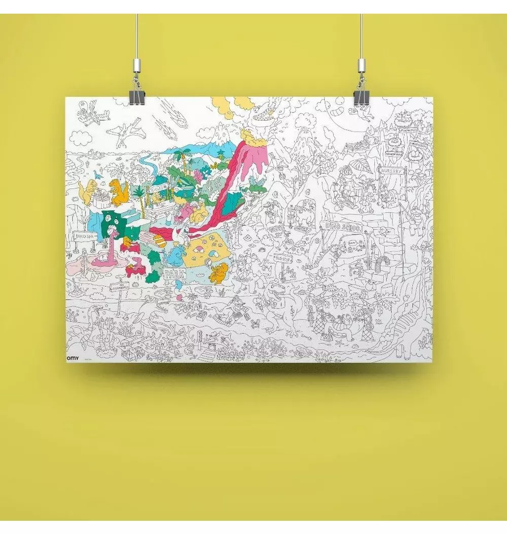 Giant Coloring Poster Dino