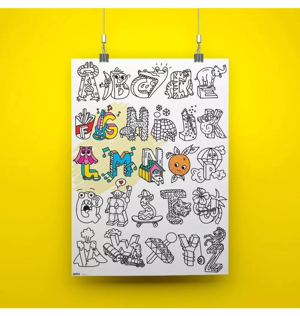 Giant Coloring Poster ABC