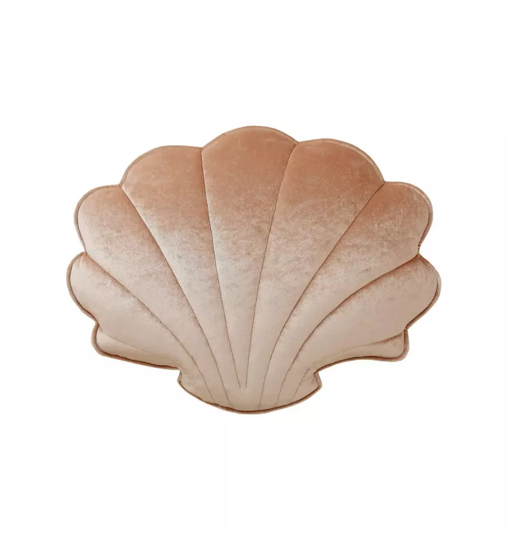 Velvet “Beige Pearl” Shell Pillow