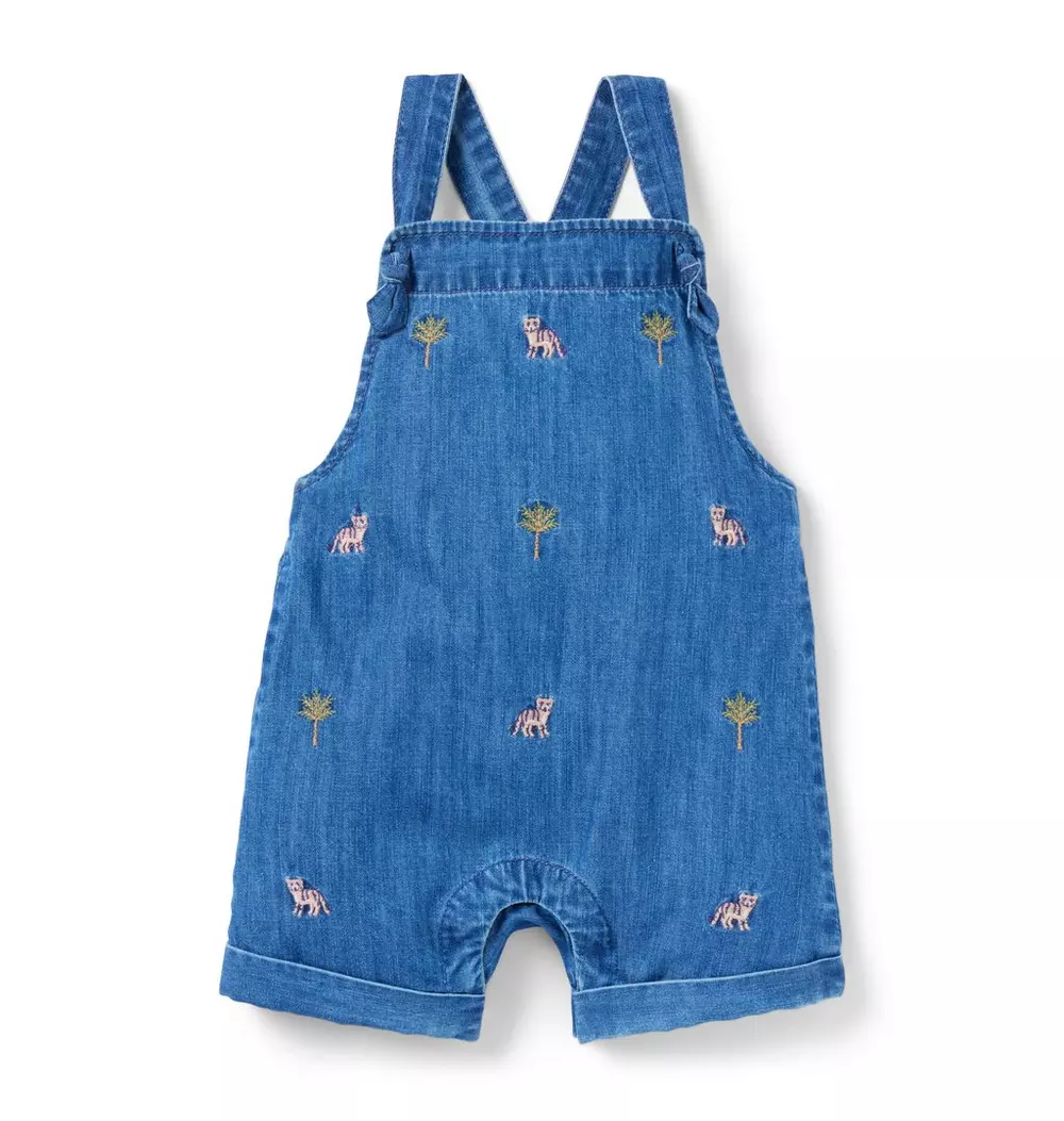 Baby Embroidered Tiger Overall